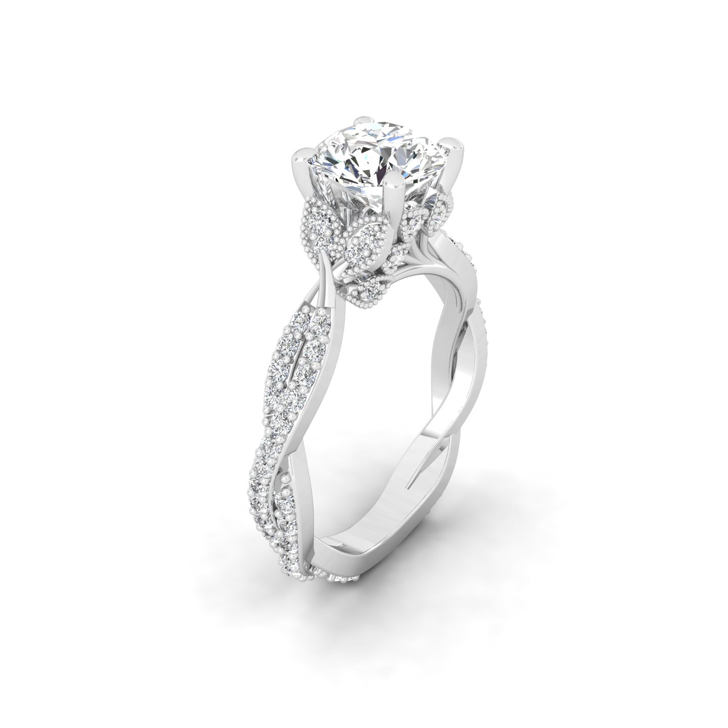 Ivy Solitaire Ring