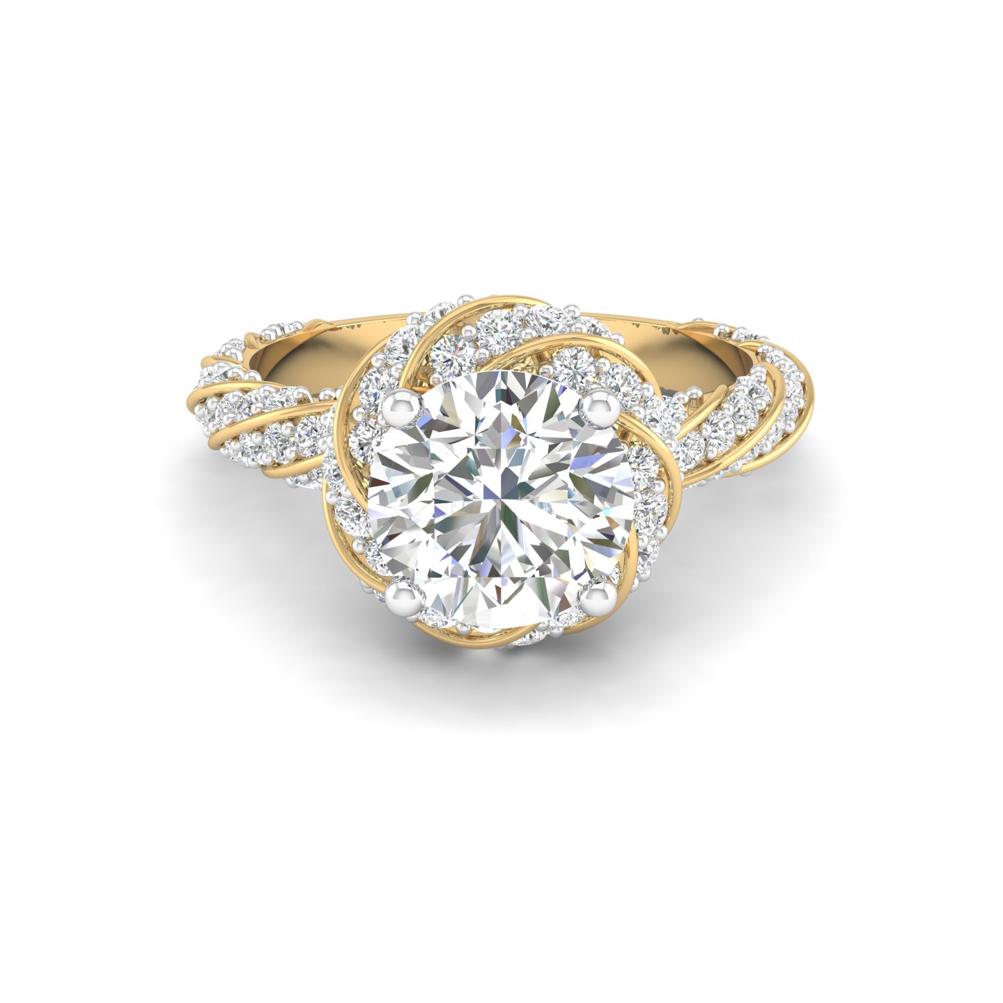 Illume Solitaire Halo Ring