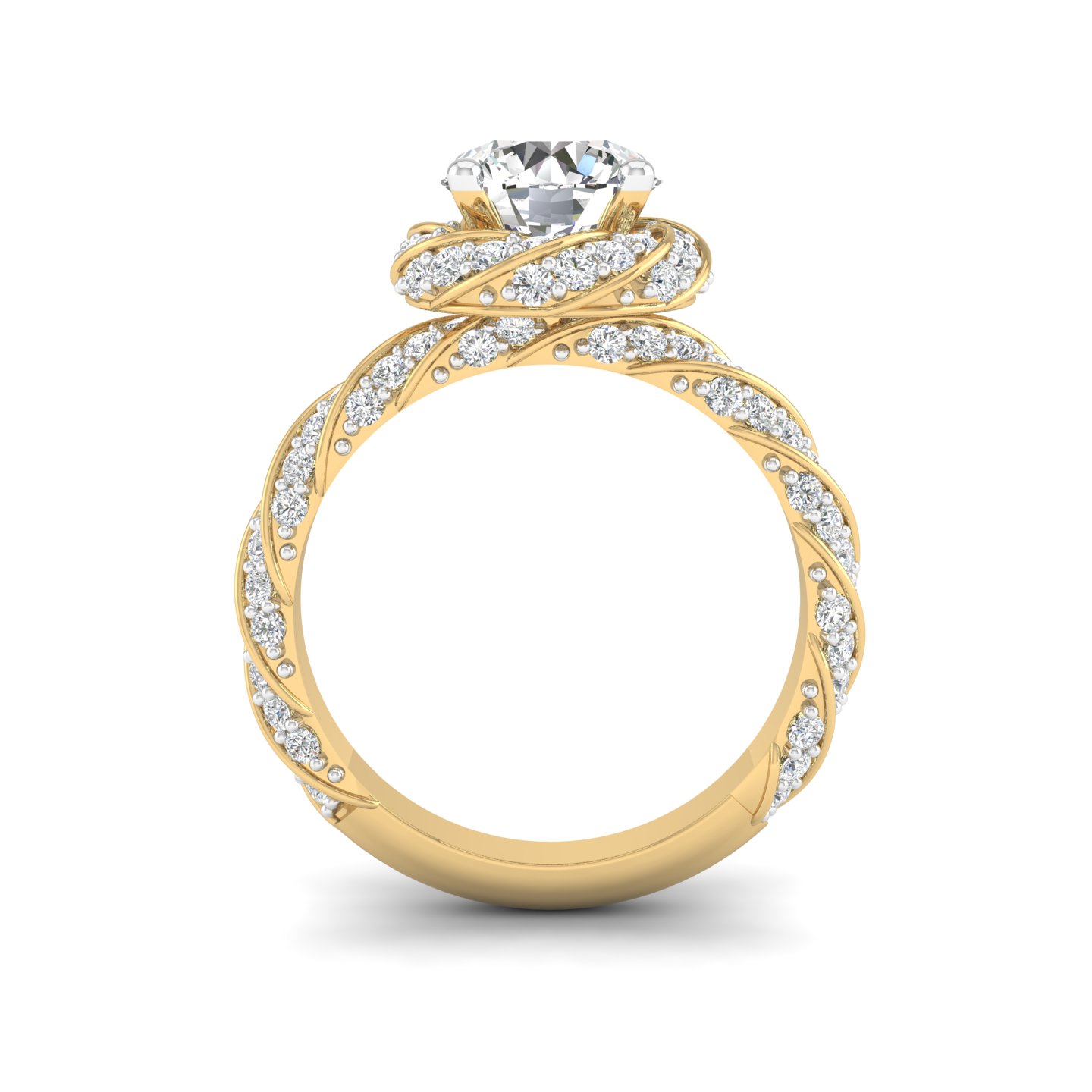 Illume Solitaire Halo Ring