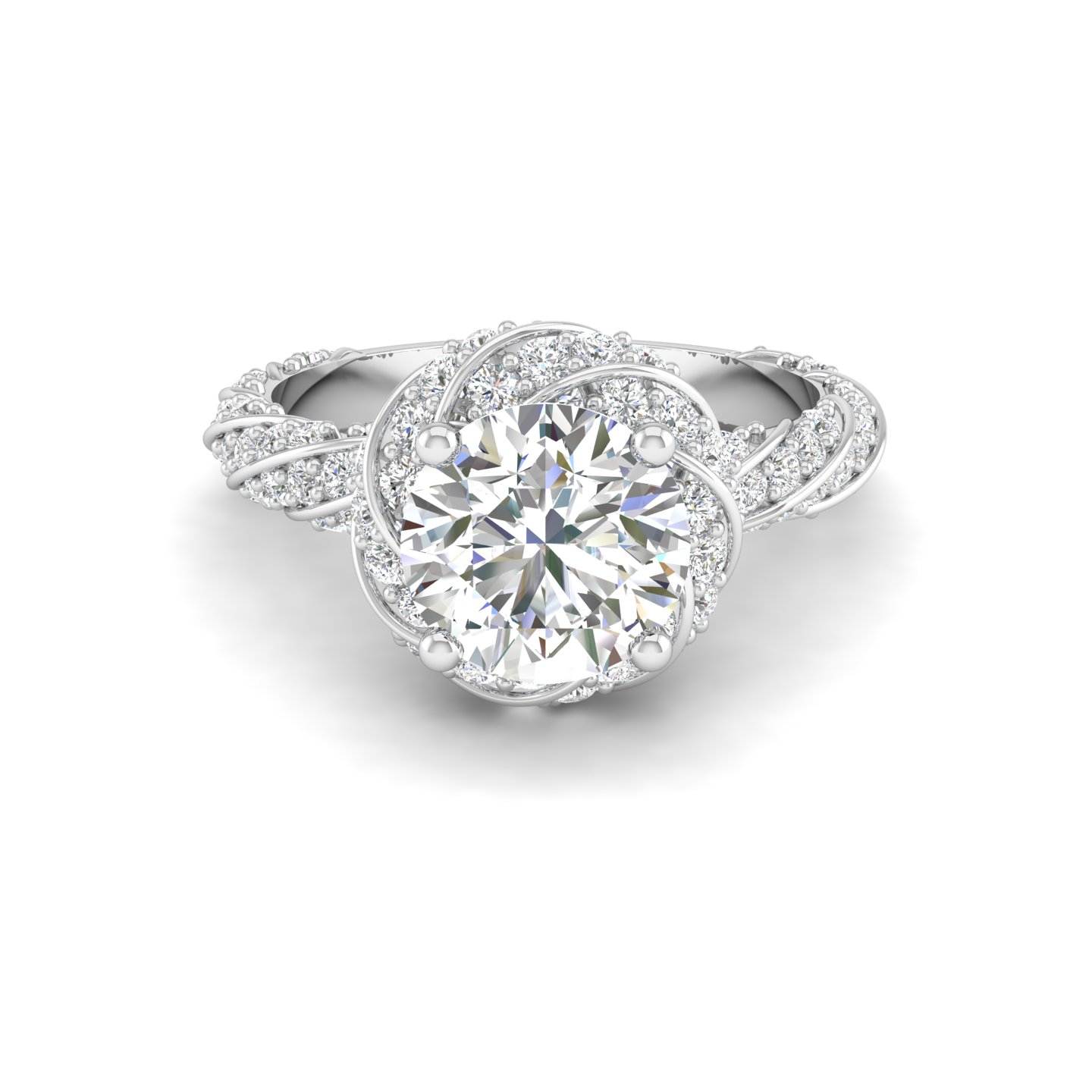 Illume Solitaire Halo Ring