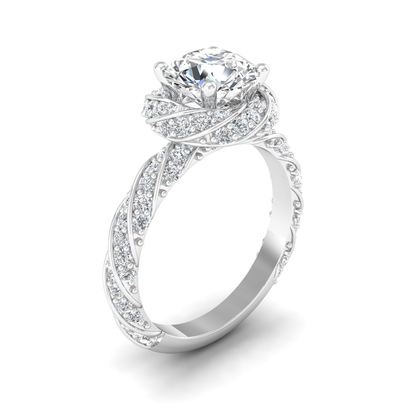 Illume Solitaire Halo Ring