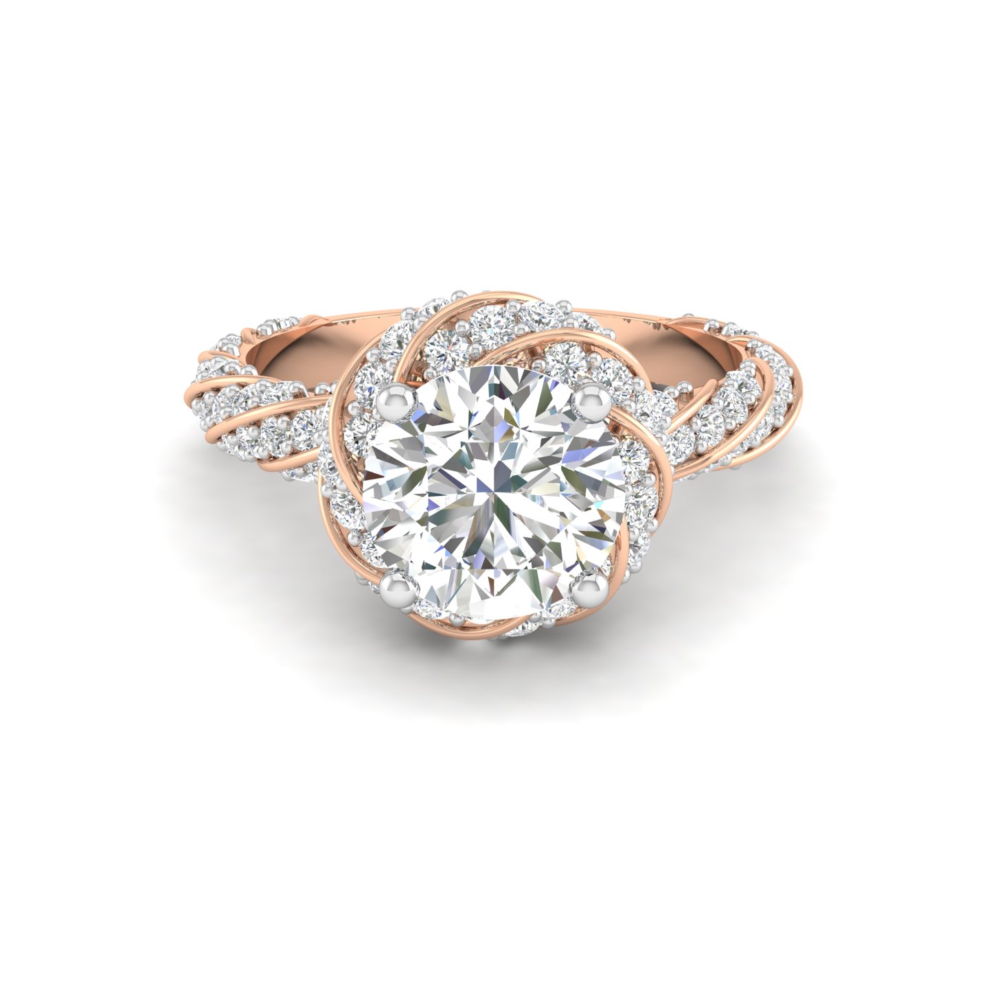 Illume Solitaire Halo Ring