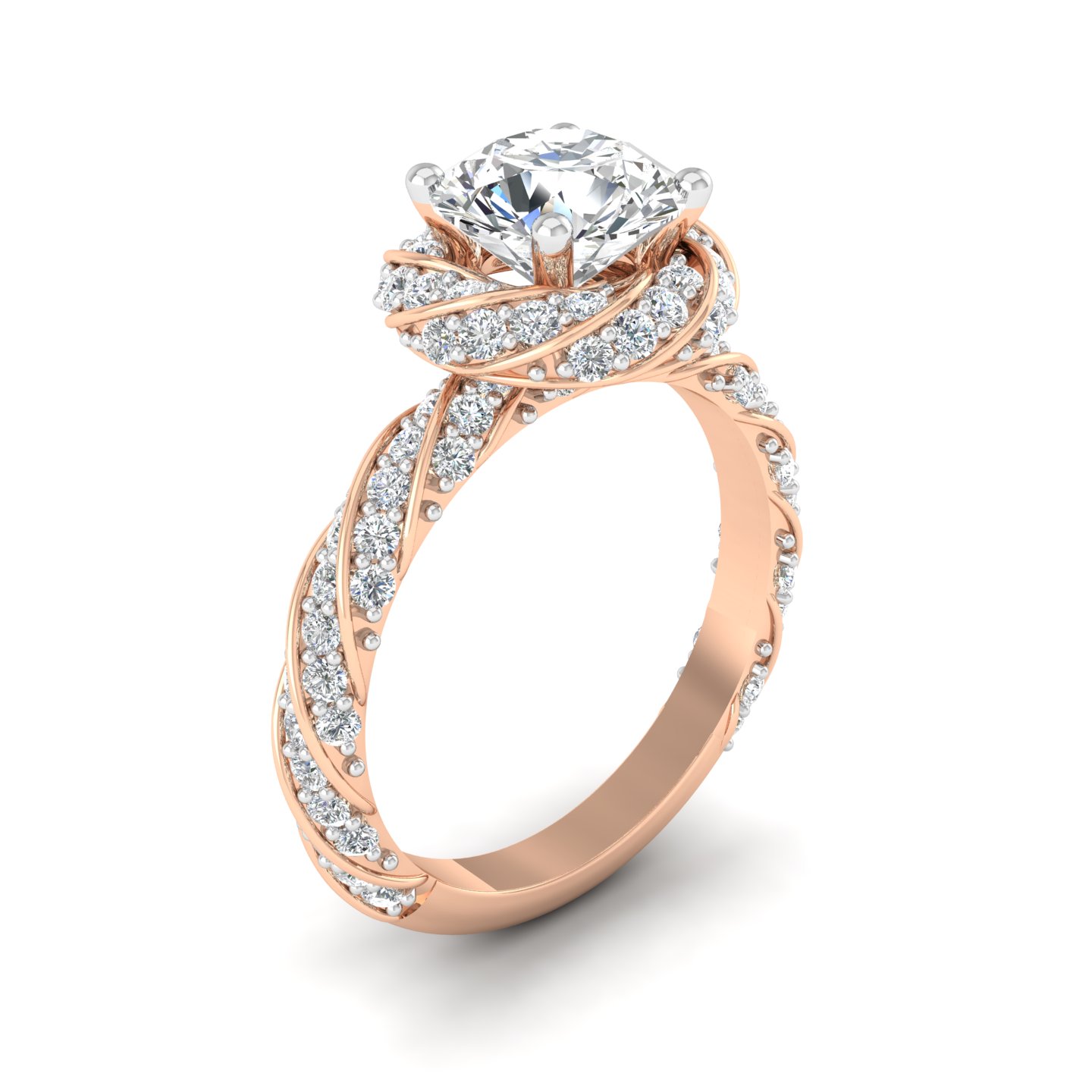 Illume Solitaire Halo Ring