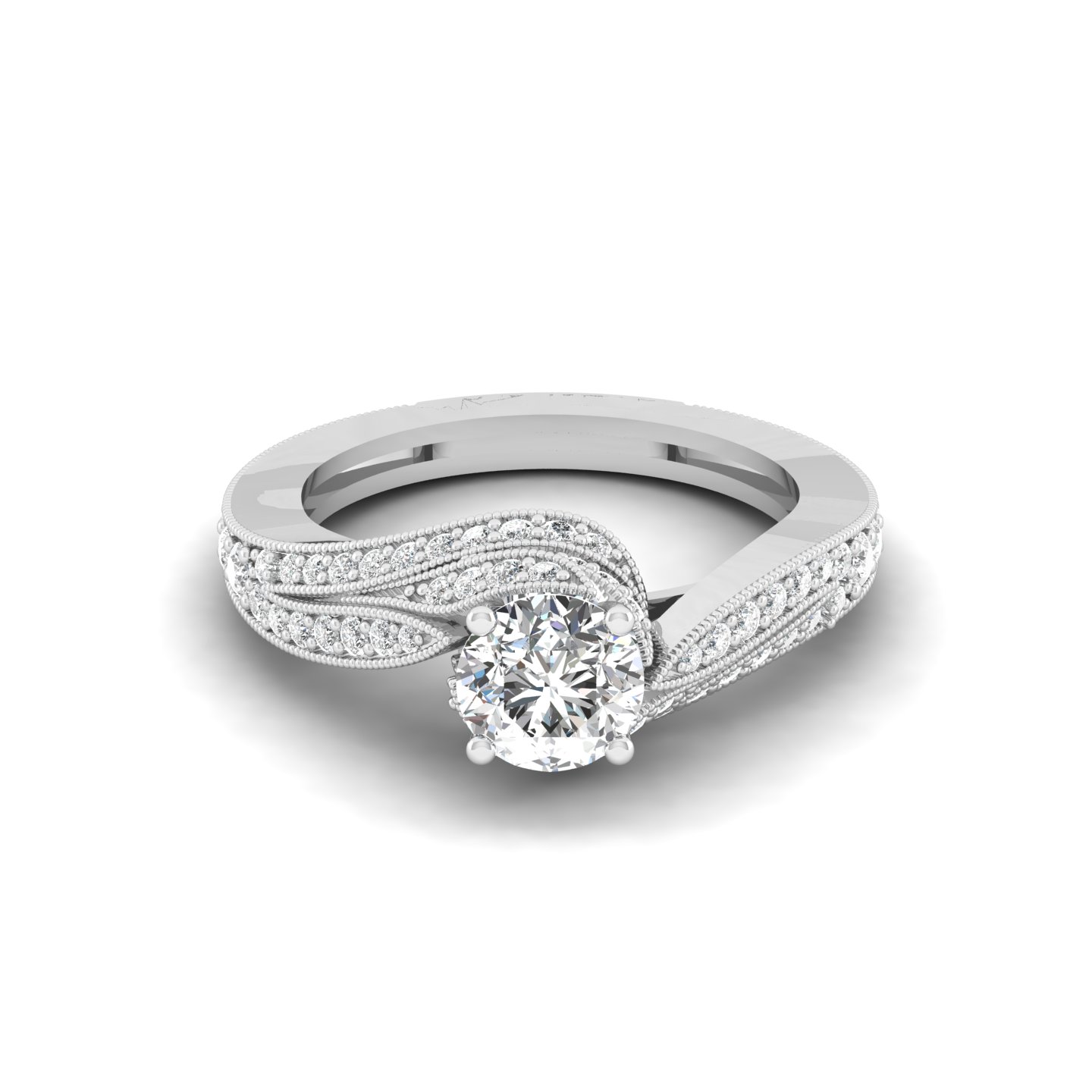 Luminous Swirl Ring