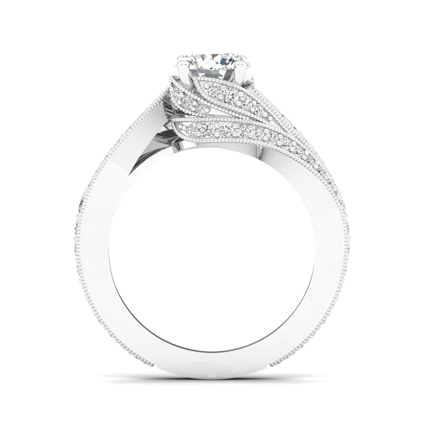 Luminous Swirl Ring