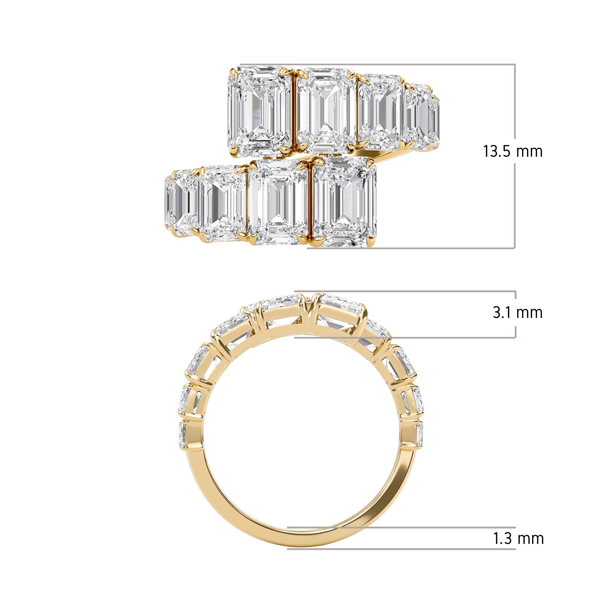 Emerald Flow Bypass Ring