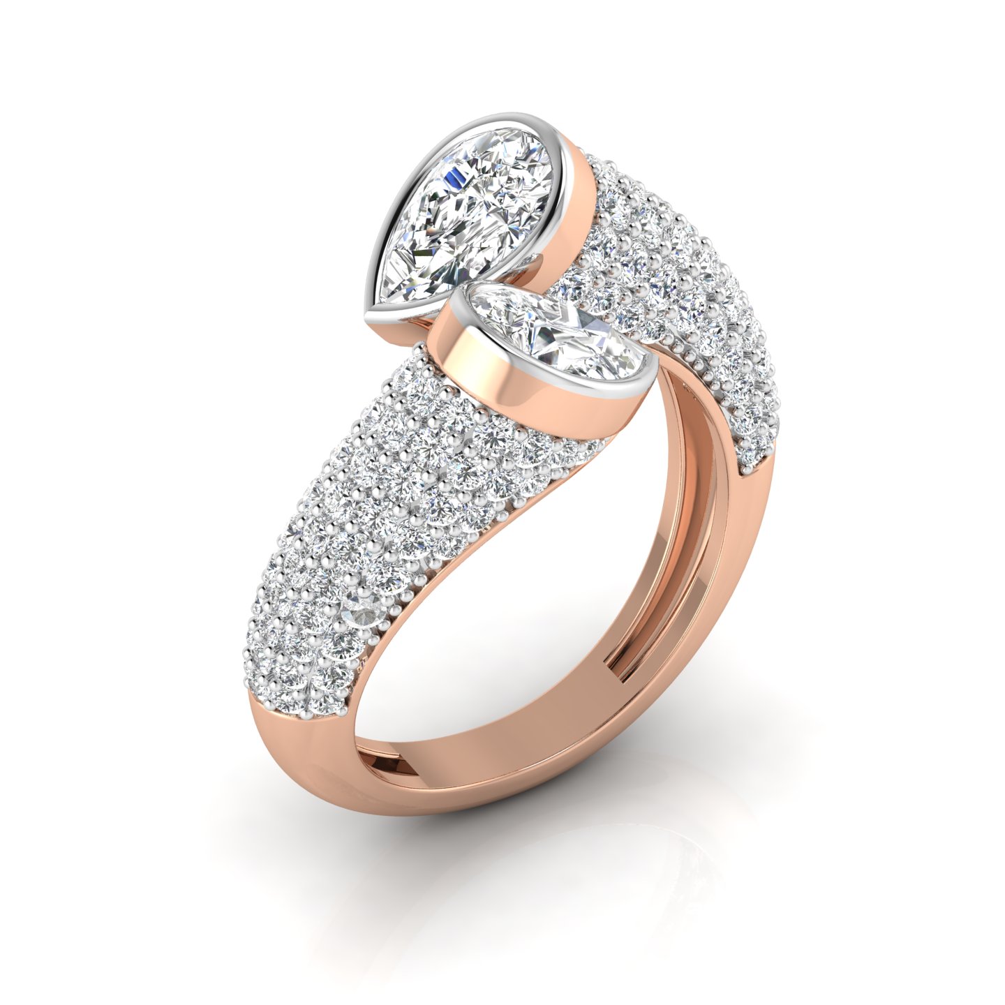 Contemporary Sparkle Ring