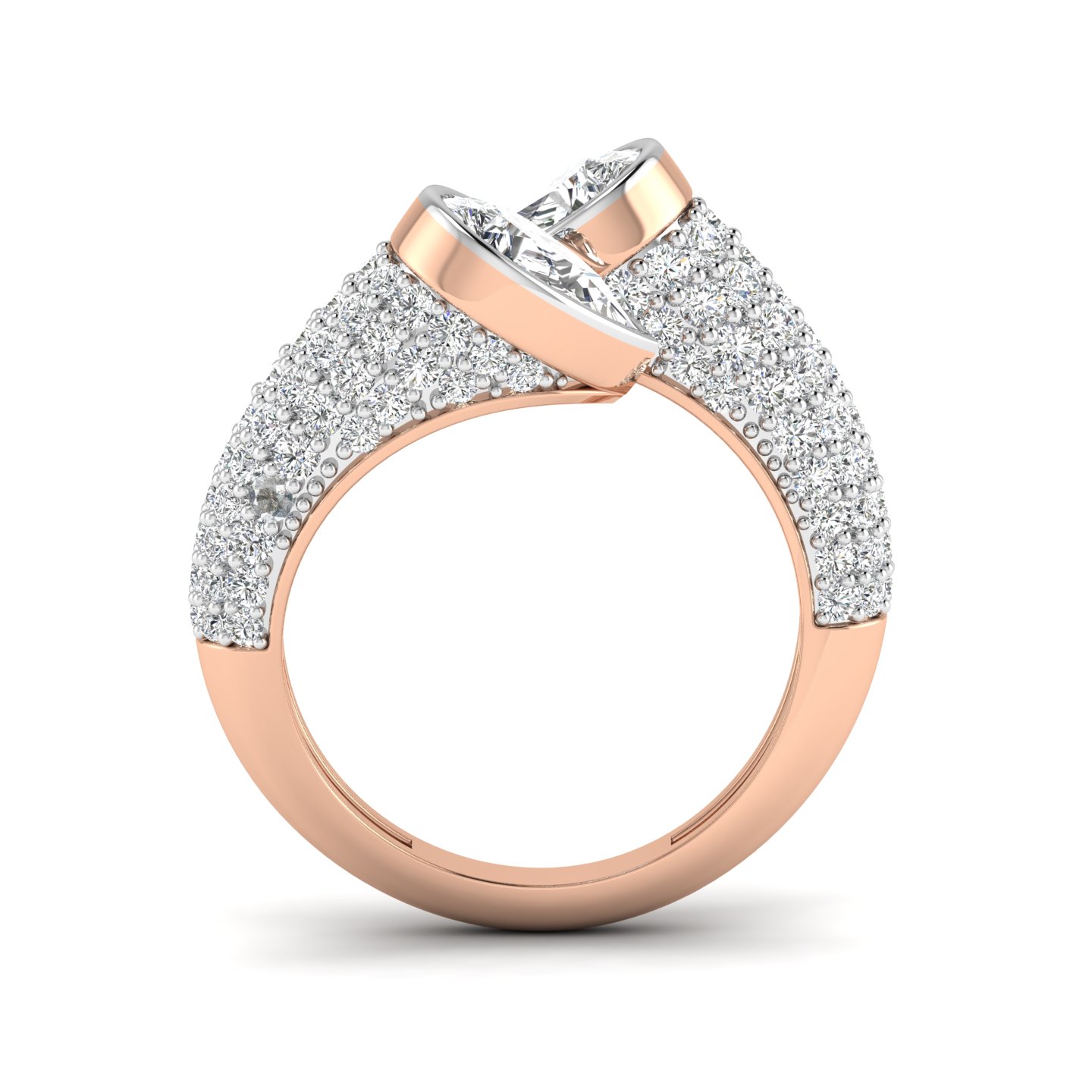Contemporary Sparkle Ring