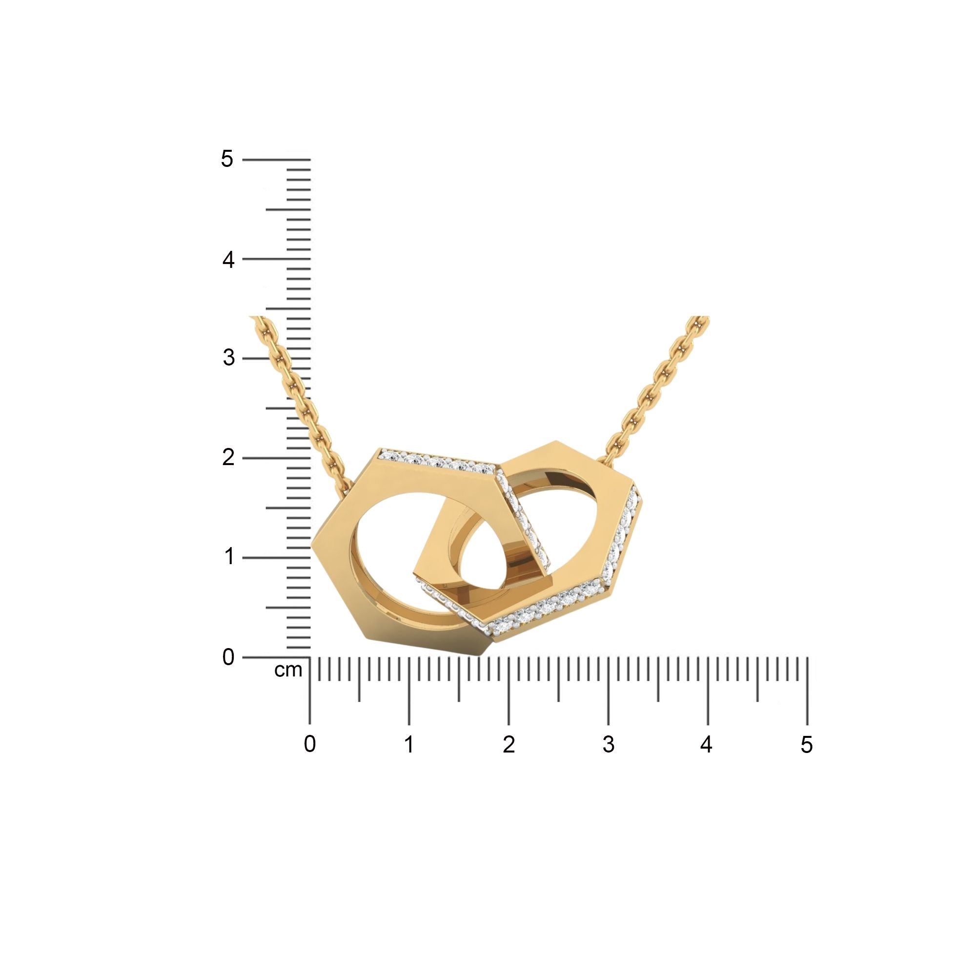 Interlinked hexagon Pendants