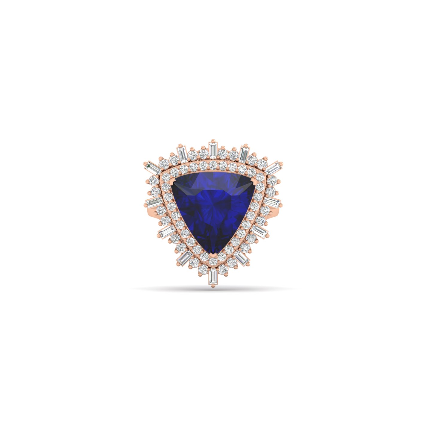 Epitome Luxe Labs Azure Empress Ring in 14kt Rose Gold
