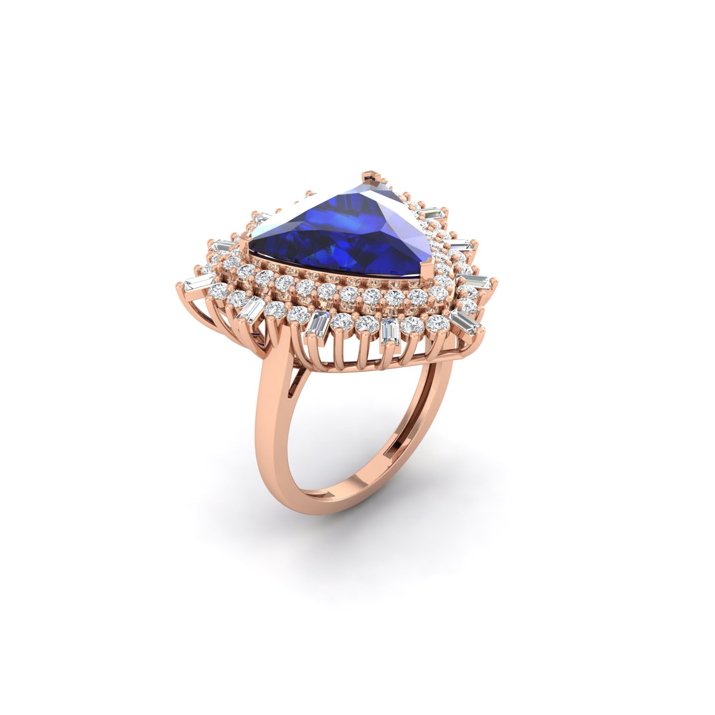 Epitome Luxe Labs Azure Empress Ring in 14kt Rose Gold