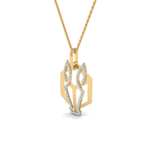 Glacial Wolf Pendant