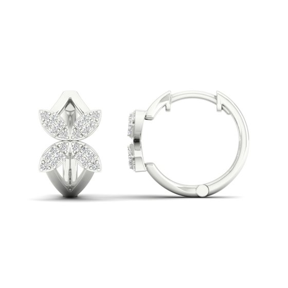 1/4 Cts. Floral Fashion Earring