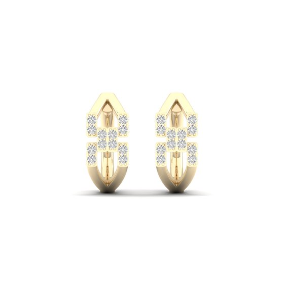 1/5 Cts. X Cross Fashion Earring