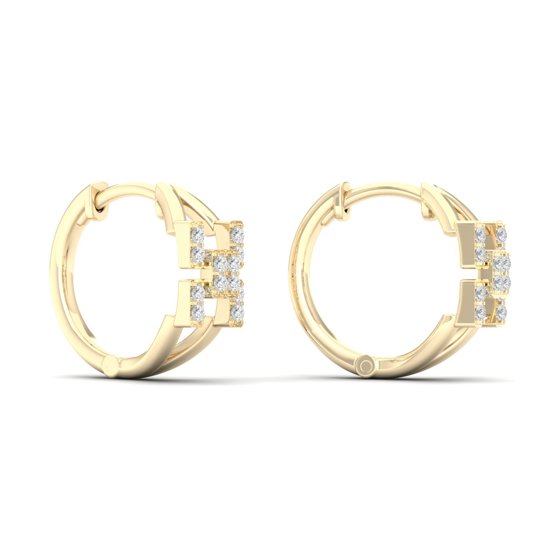 1/5 Cts. X Cross Fashion Earring