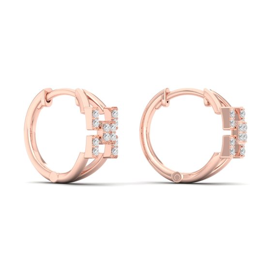 1/5 Cts. X Cross Fashion Earring