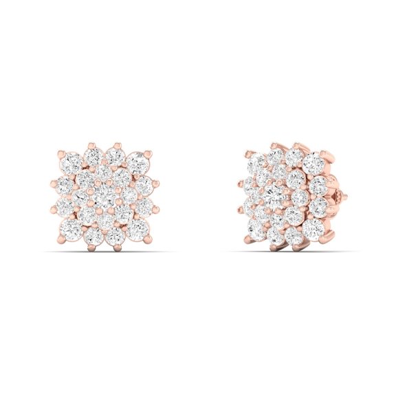1/5 Cts. Cluster Cushion Fashion Earring