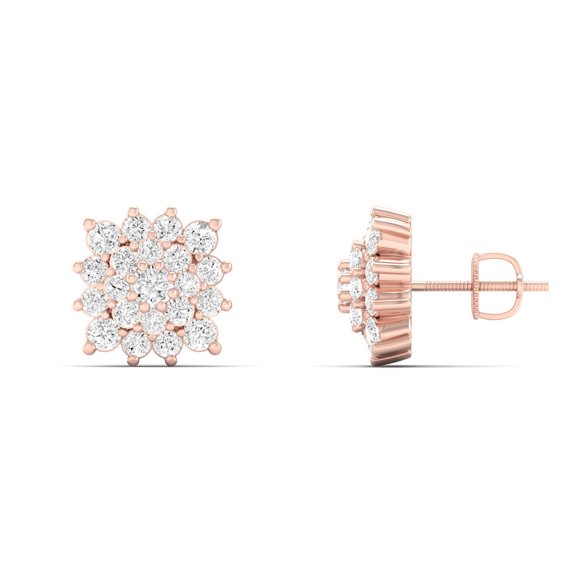1/5 Cts. Cluster Cushion Fashion Earring