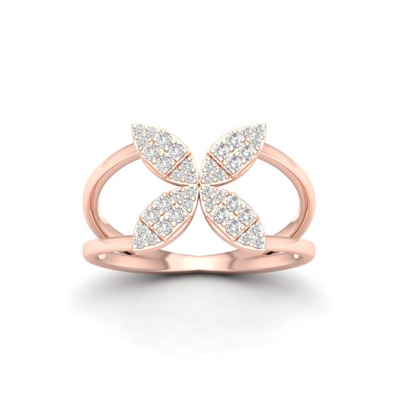1/3 Cts.Floral Fashion Ring