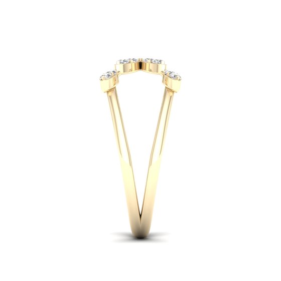 1/5 Cts. Cluster Cross Fashion Ring