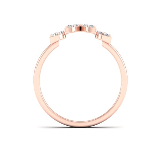 1/5 Cts. Cluster Cross Fashion Ring