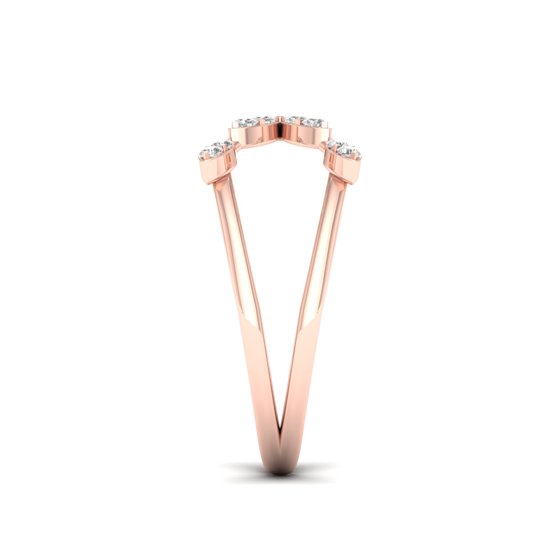 1/5 Cts. Cluster Cross Fashion Ring
