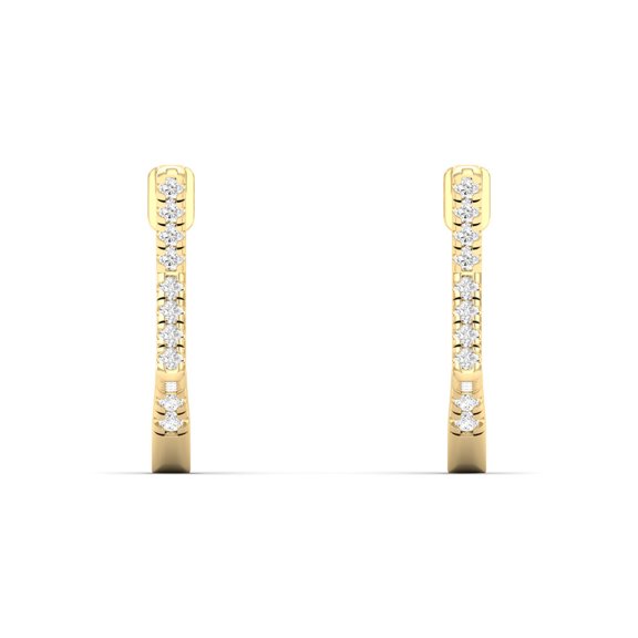 1/4 Cts. Star Shaped Hoop