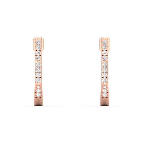 1/4 Cts. Star Shaped Hoop