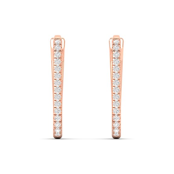 1/5 Cts. Oval Shaped Hoop