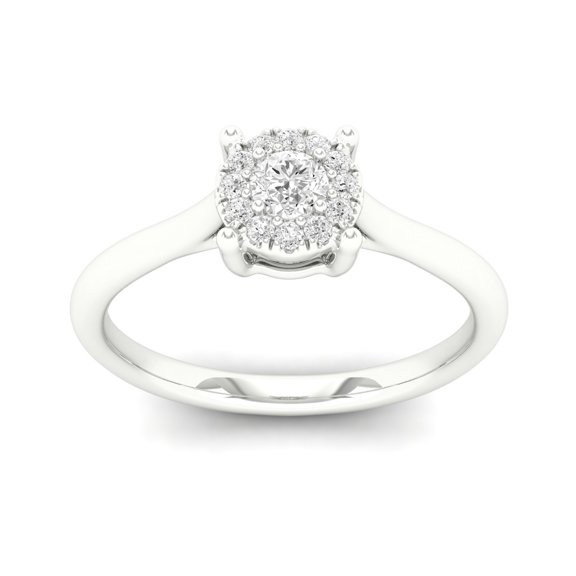 1/5 Cts. Plain Shank Cluster Ring