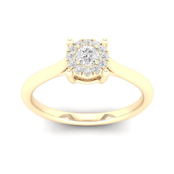 1/5 Cts. Plain Shank Cluster Ring