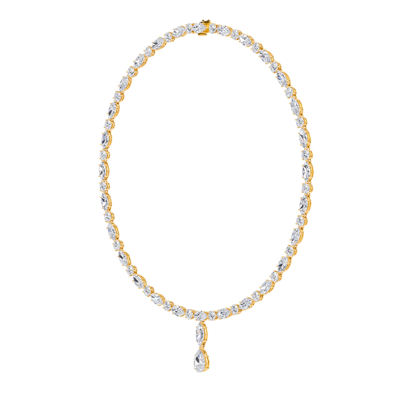 Drop Tennis Necklace