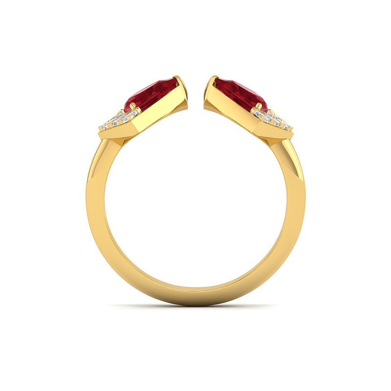 Crimson Prism Ring