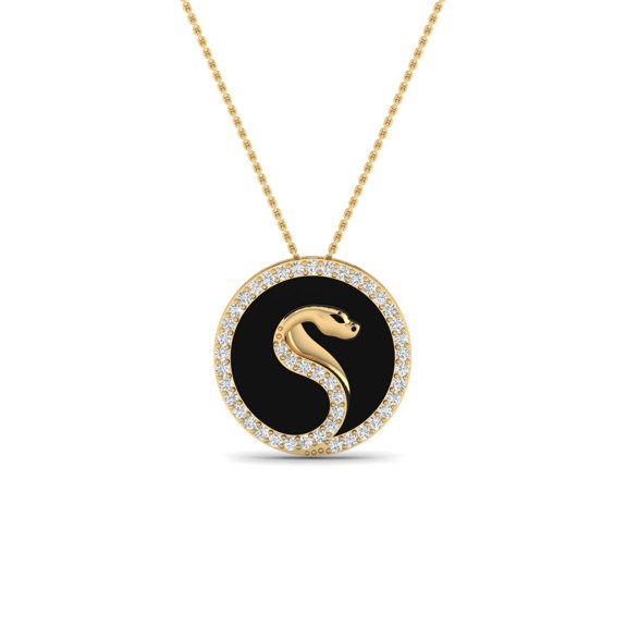 Serpent Noir Pendant