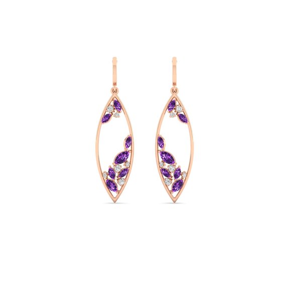 Amethyst Veil Earrings