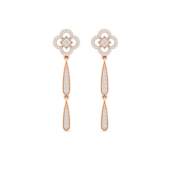 Cloverline Diamond Drop Earrings
