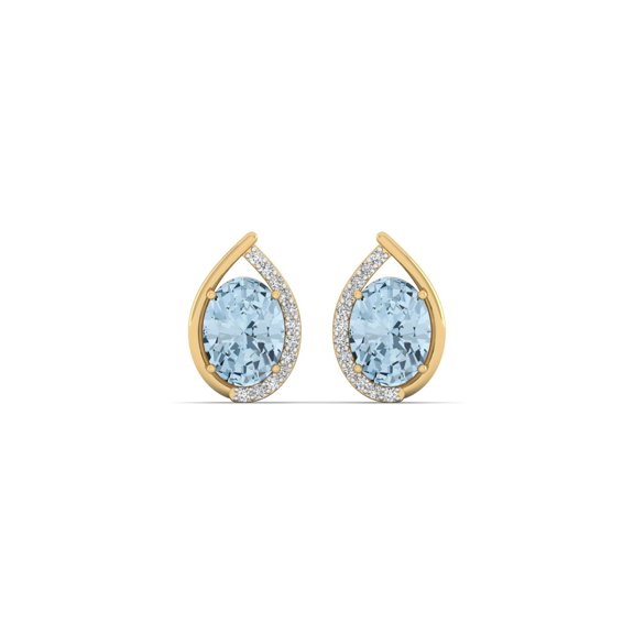 Azure Flame Studs