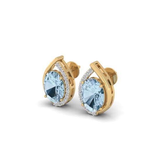 Azure Flame Studs