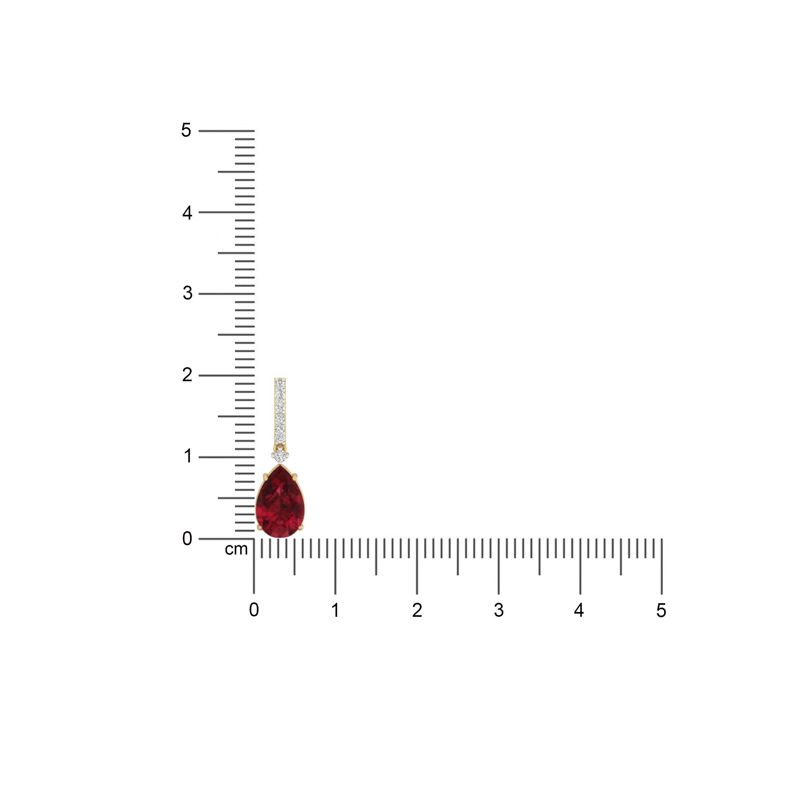 Crimson Drop Earrings