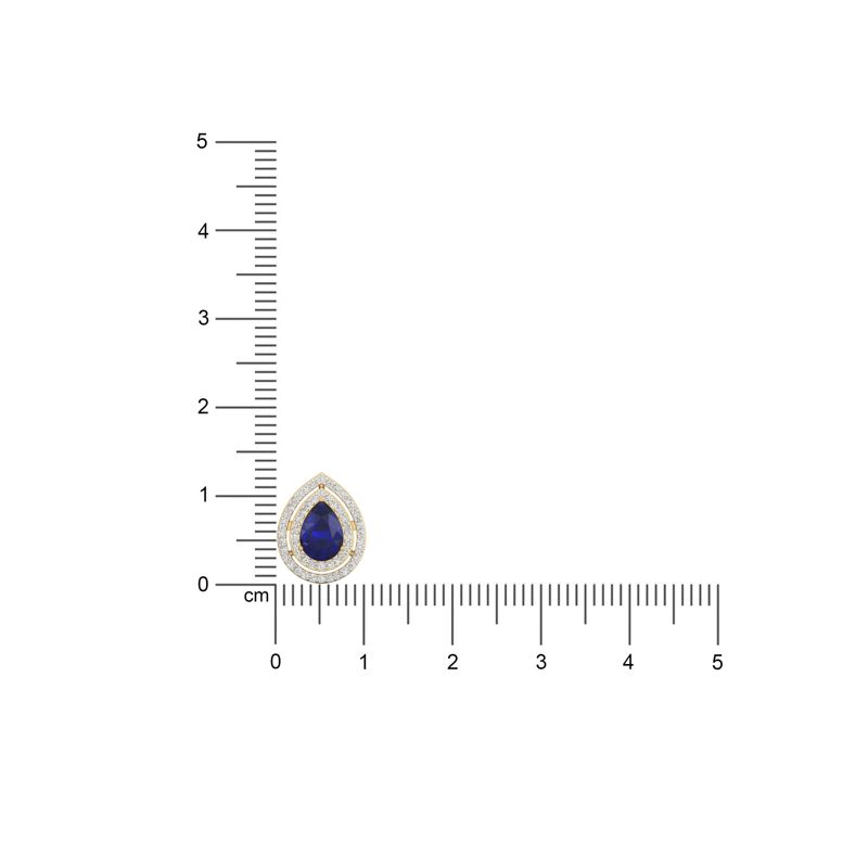 Rubellite Poire Studs