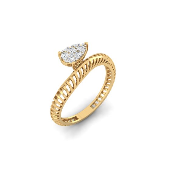 Poire Twist Ring