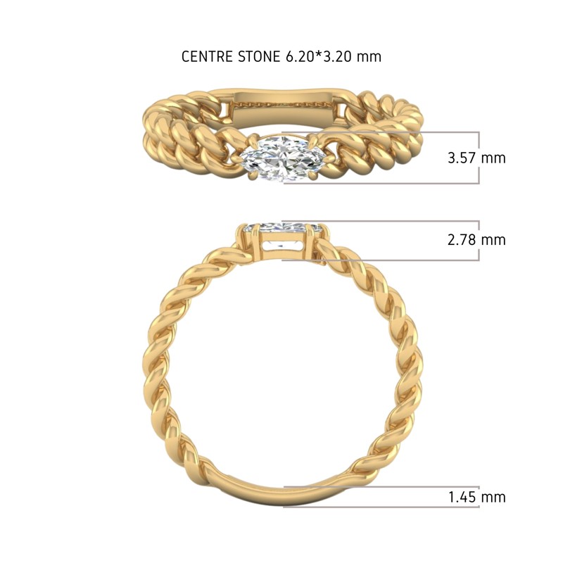 Solitaire Link Ring