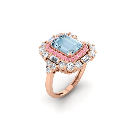 Blush Halo Ring