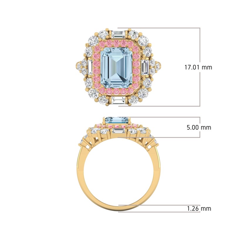 Blush Halo Ring