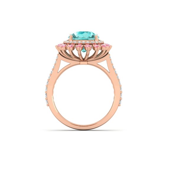 Aqua Bloom Ring