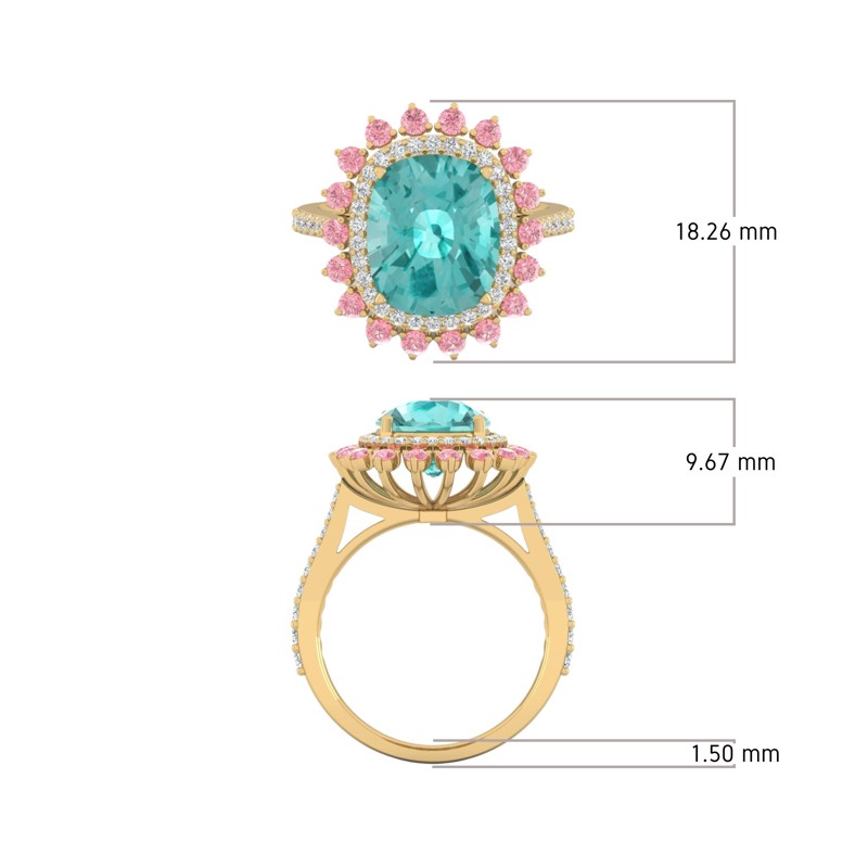 Aqua Bloom Ring