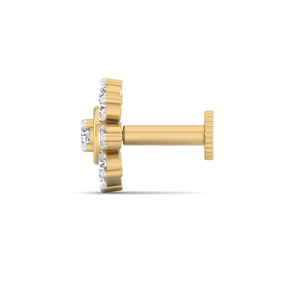 Sparkle Flower Nose Stud