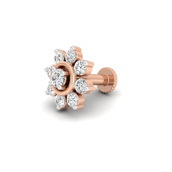 Sparkle Flower Nose Stud