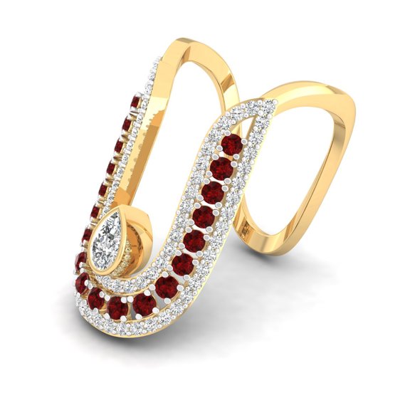Crimson Arc Ring