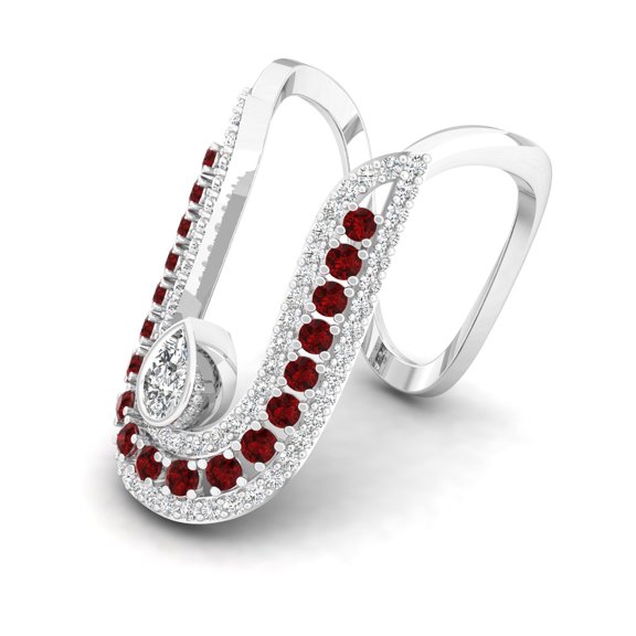 Crimson Arc Ring